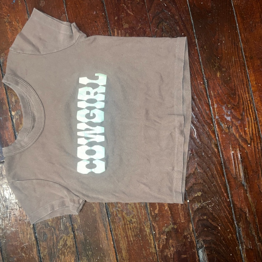 Brown Cowgirl Baby Tee